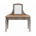 Coiffeuse en bois avec miroir dimensions 90 x 40 x 150cm couleur marron clair